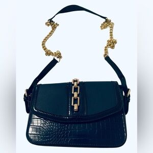 Mia K Collection croc embossed crossbody EUC